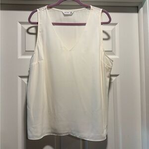 Nine West Cream Tank Top with Minimalist Design